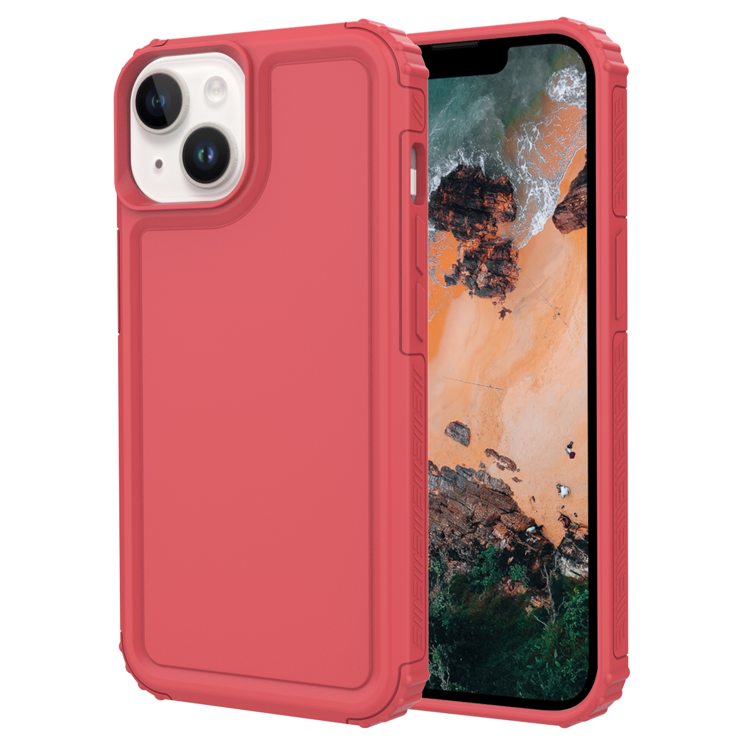 

GW29 Verdickte TPU -telefonhülle Für Iphone 14, Festkörperabdeckung - Rose, iPhone 14