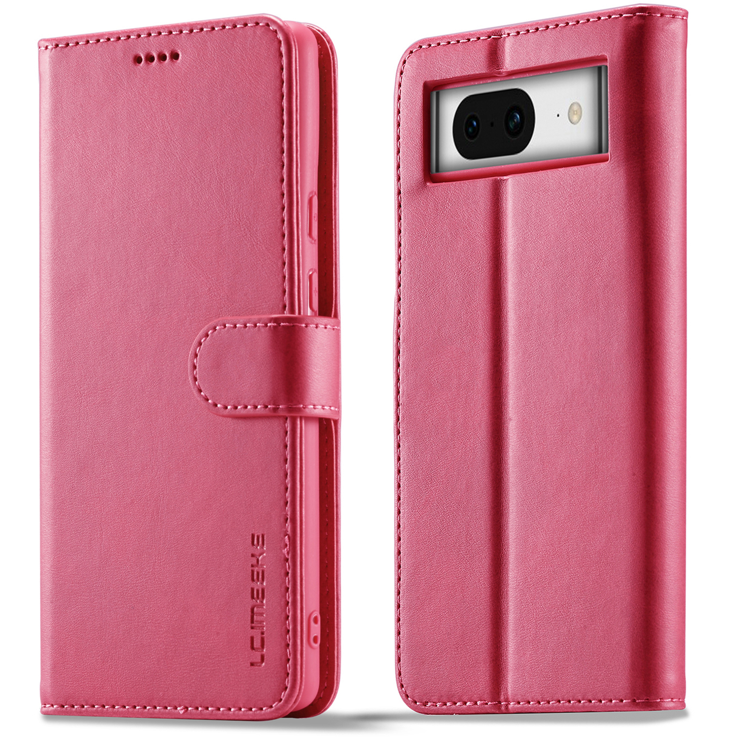 

Lc. Imaeke Für Google Pixel 8 PU Leder Folio Hülle Brieftasche Kälber Textur Telefonabdeckung - Rose, Google Pixel 8
