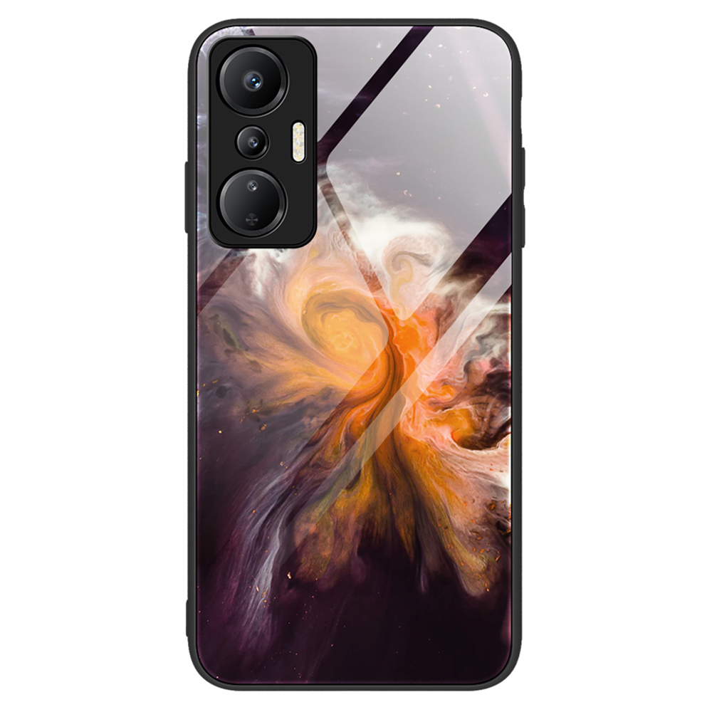 

Für Infinix Hot 20s 4G Marmormuster Temperiertes Glasfall Hülle PC+TPU -anti -scratch -rückzugabdeckung - DL01, Infinix Hot 20S 4G