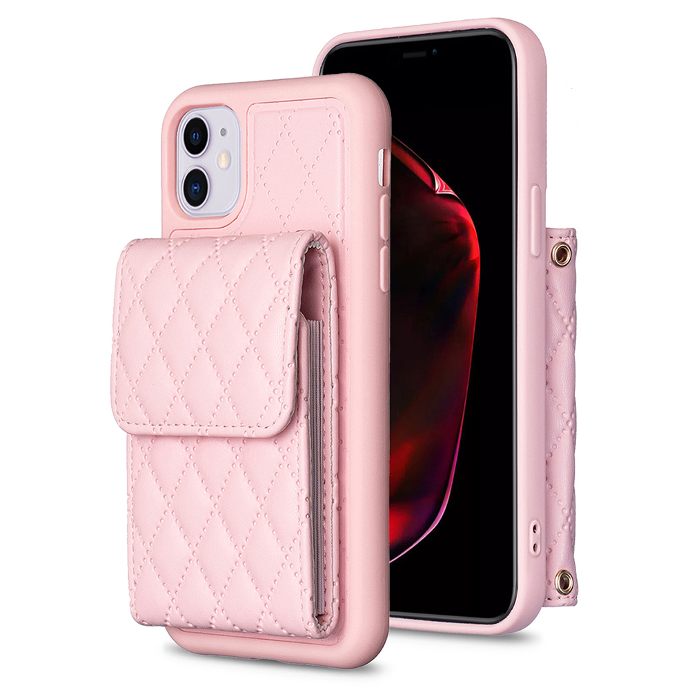 

Kartenhalter im Bf22-kartenhalter Für Iphone 11 PU Leder+tpu-telefonabdeckung - Rosa, iPhone 11