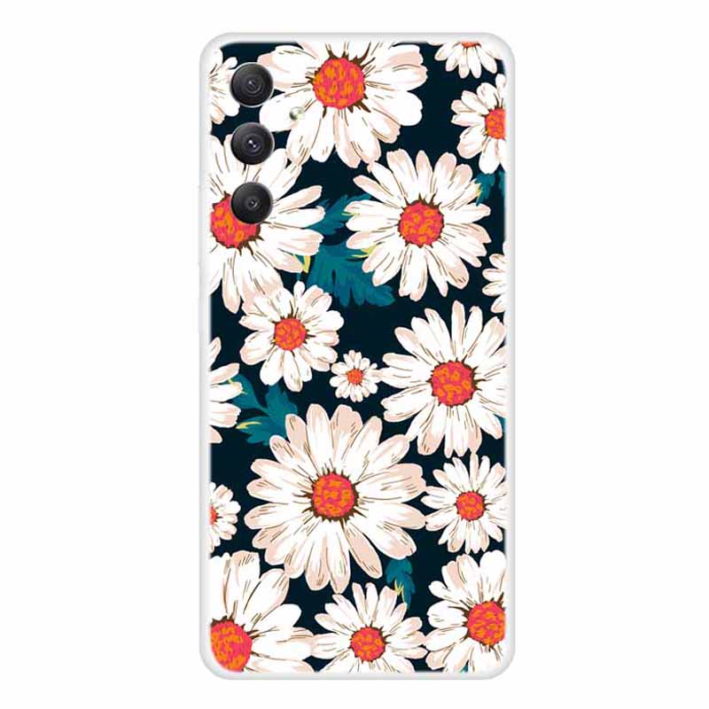 

Für Samsung Galaxy A34 5G Muster Druckkoffer Flexible TPU Protective Schockdelie -telefonabdeckung - Gänseblümchen, Galaxy A34 5G
