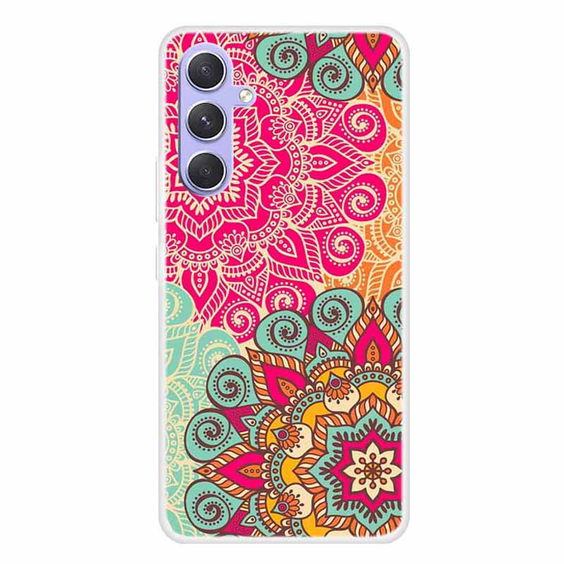

Für Samsung Galaxy A54 5G Flexible TPU -schutzabdeckungsmuster Druckphase - Blumenmuster, Galaxy A54 5G