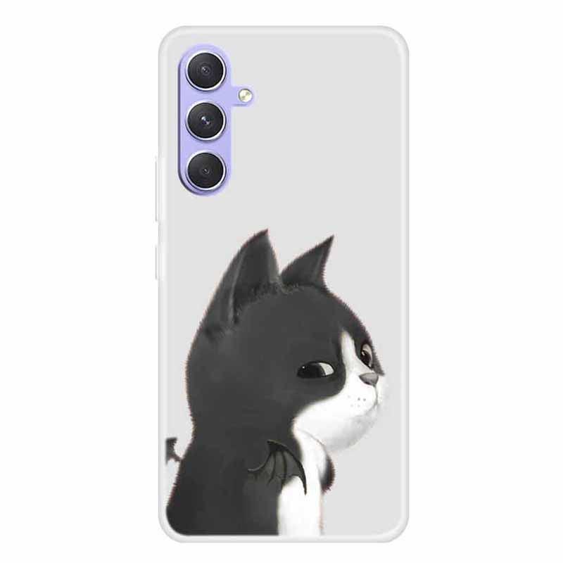 

Für Samsung Galaxy A54 5G Tpu-hülle Musterdruckdruck Anti-kratzer-schockdelefonabdeckung - Katze, Galaxy A54 5G