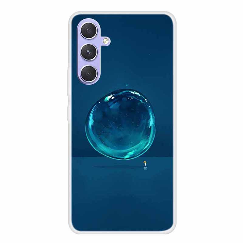 

Für Samsung Galaxy A54 5G Tpu-hülle Musterdruckdruck Anti-kratzer-schockdelefonabdeckung - Wasser, Galaxy A54 5G