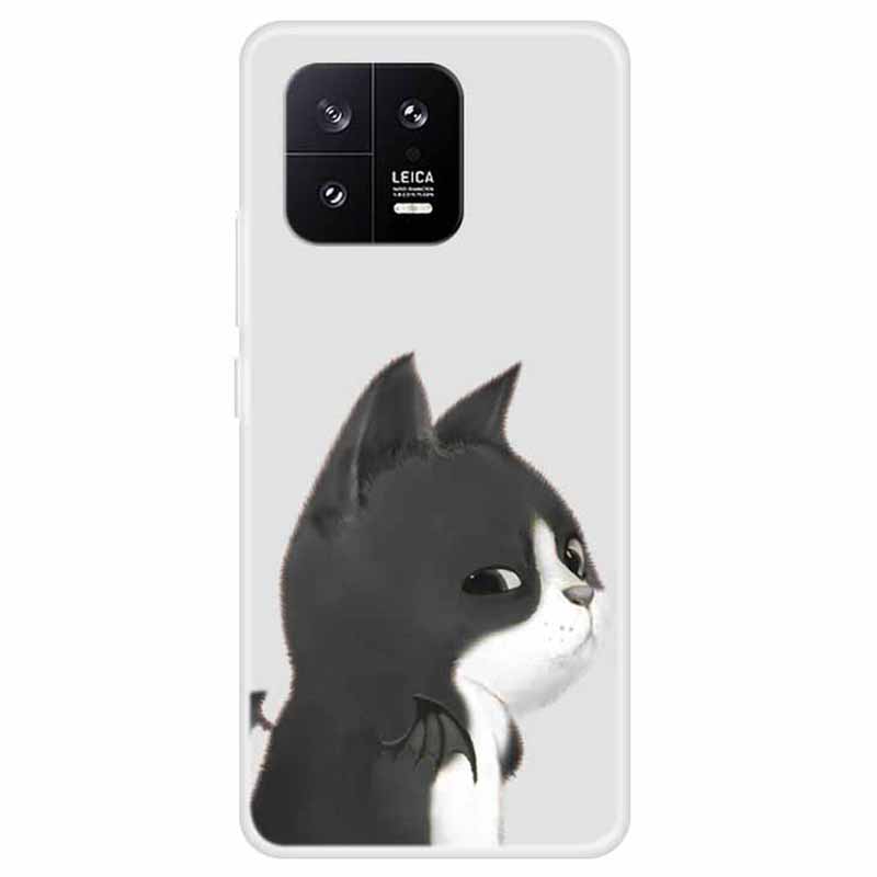 

Für Xiaomi 13 Flexible TPU Schockdcover -deckungsmuster -print -design Telefonhülle - Katze, Xiaomi 13