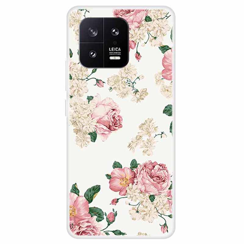

Für Xiaomi 13 Muster Gedruckte TPU -abdeckung Slim Fit Protective Phone Case - Blumen, Xiaomi 13