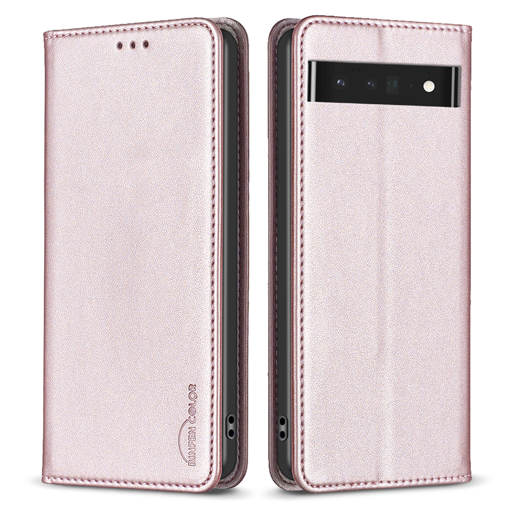 

Binfen Color BF18 PU Leder Hülle Für Google Pixel 7 Pro 5g-kartenhalter Anti-drop-stand-telefonabdeckung - Roségold, Google Pixel 7 Pro 5G