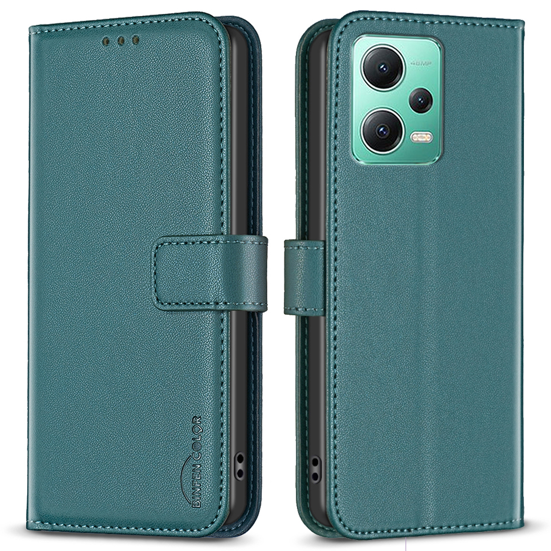 

Binfen Color BF17 Für Xiaomi Redmi Anmerkung 12 5G (China) /(indien) /(global) / Poco X5 5G Leder Hülle Ballet Telefonabdeckung - Grün, Xiaomi Redmi Note 12 5G (China)
