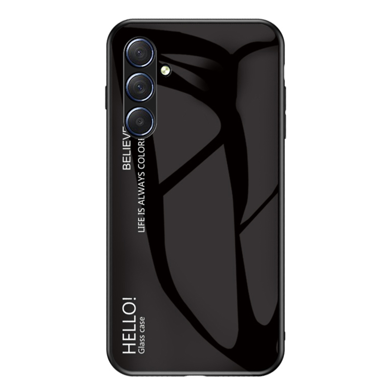 

Für Samsung Galaxy M54 5G Schockdet Zur Telefonhülle PC + TPU + Temperiertes Glas Schlanker Hülle - Schwarz, Galaxy M54 5G