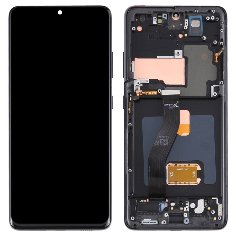 

Für Samsung Galaxy S21 Ultra 5G G998B OEM Grade S Amoliertes Bildschirm Und Digitalisiererbaugruppe + Rahmenteil (ohne Logo) - Schwarz, Galaxy S21 Ultra 5G