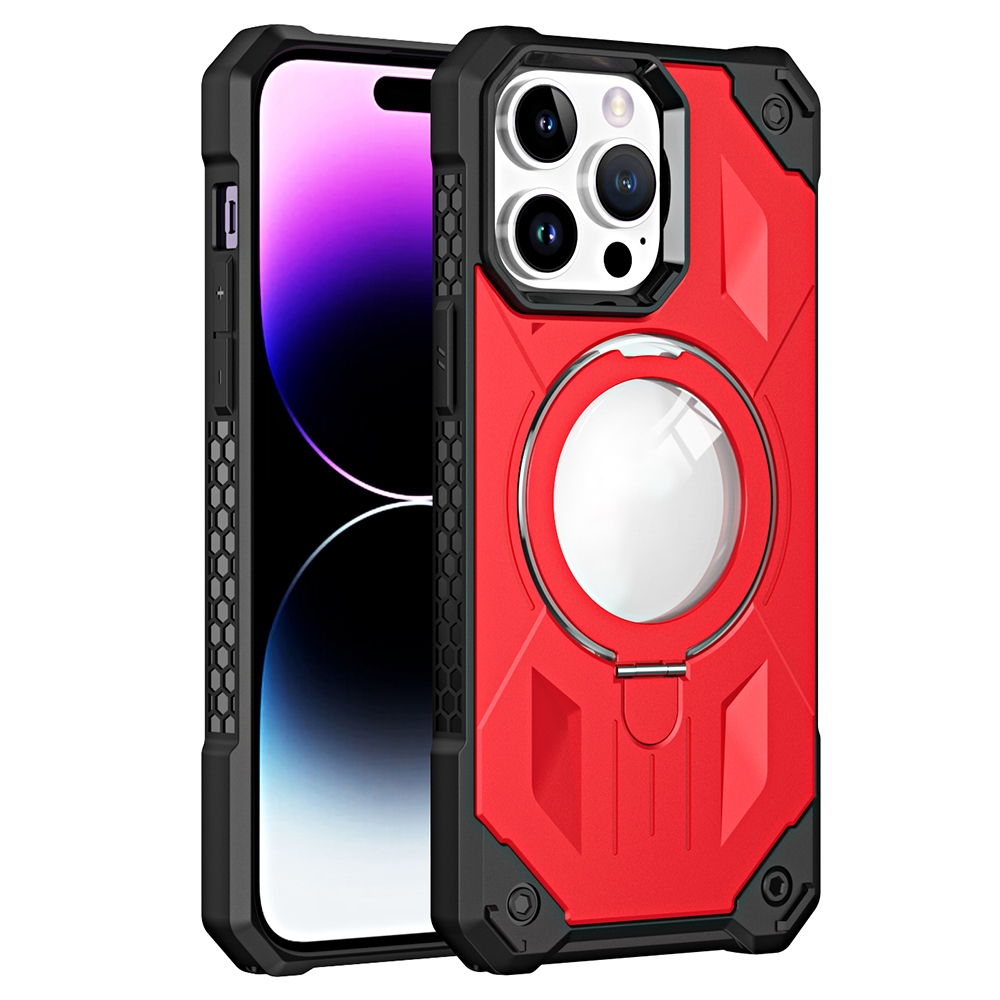 

Kickstand-hülle Für Iphone 14 Pro Anti-Drop Magnetic Phone Case Pc+tpu-mobiltelefonabdeckung - Rot, iPhone 14 Pro