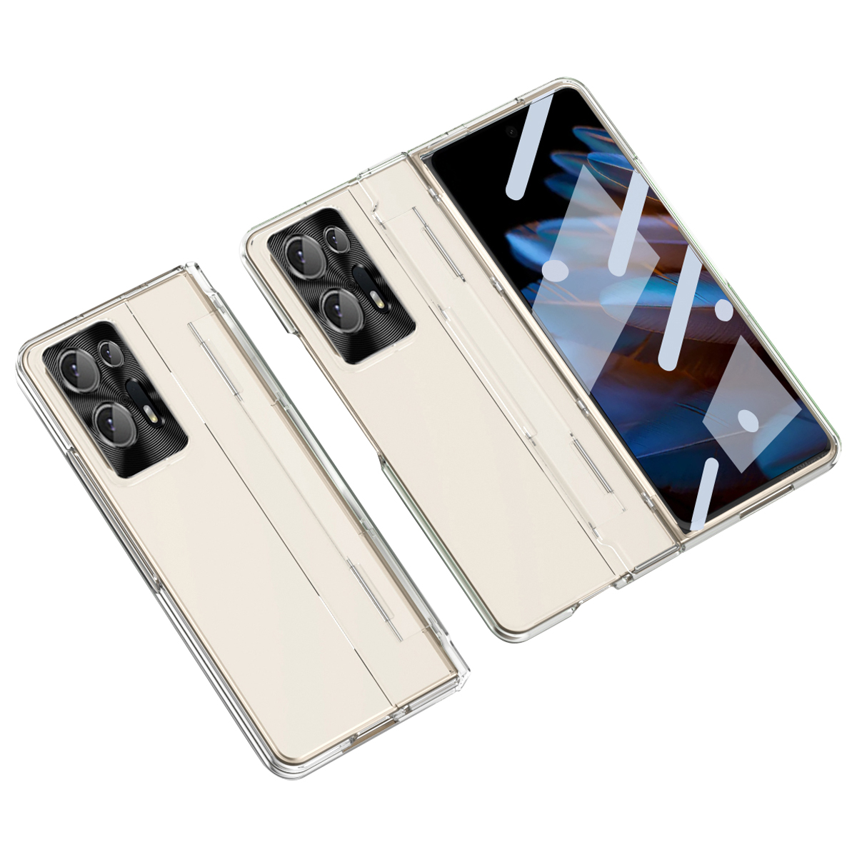 

Für Oppo Finden Sie N2 5G Scharnierschutz. - Transparent, Oppo Find N2 5G