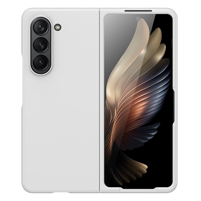 

Für Samsung Galaxy Z Fold5 5G Hard PC Phone Case Skin-touch-kratzerabdeckung - Weiss, Galaxy Z Fold5 5G