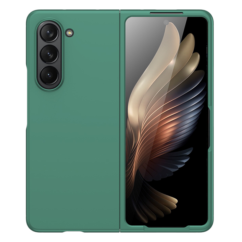 

Für Samsung Galaxy Z Fold5 5G Hard PC Phone Case Skin-touch-kratzerabdeckung - Dunkelgrün, Galaxy Z Fold5 5G