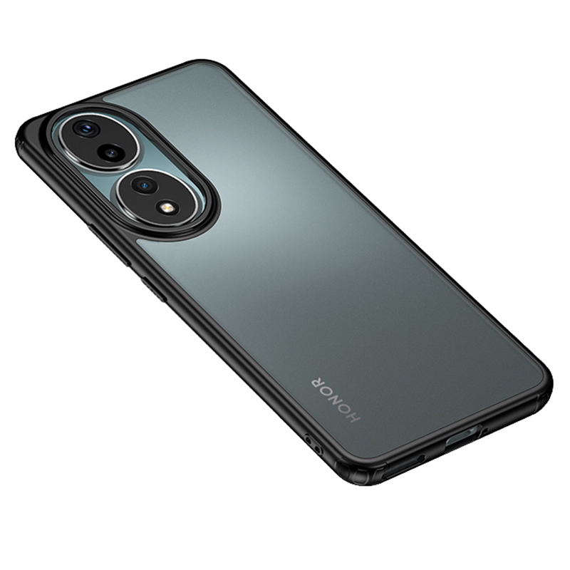 

Für Ehren 90 Drop Resistant Phone Case Airbag Protection PC+TPU -mobiltelefon Rückzugsabdeckung - Matt-schwarz, Honor 90