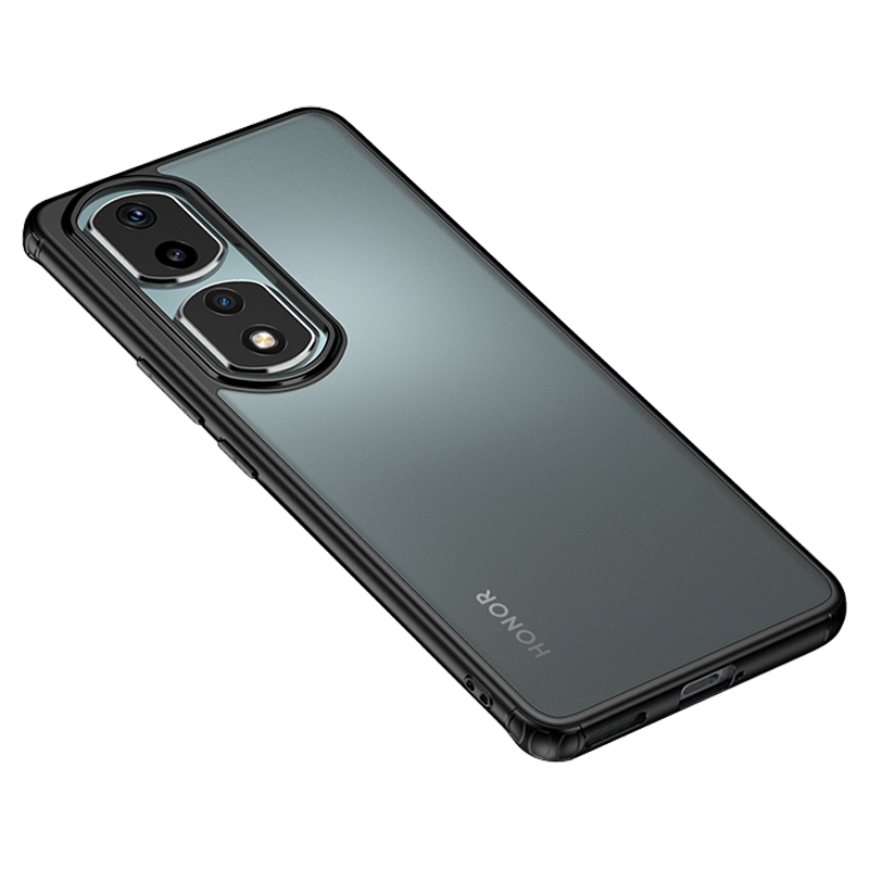 

Telefonkoffer Für Honor 90 Pro Drop Resistant Airbag Protection PC+TPU -mobiltelefon Rückzugsabdeckung - Matt-schwarz, Honor 90 Pro