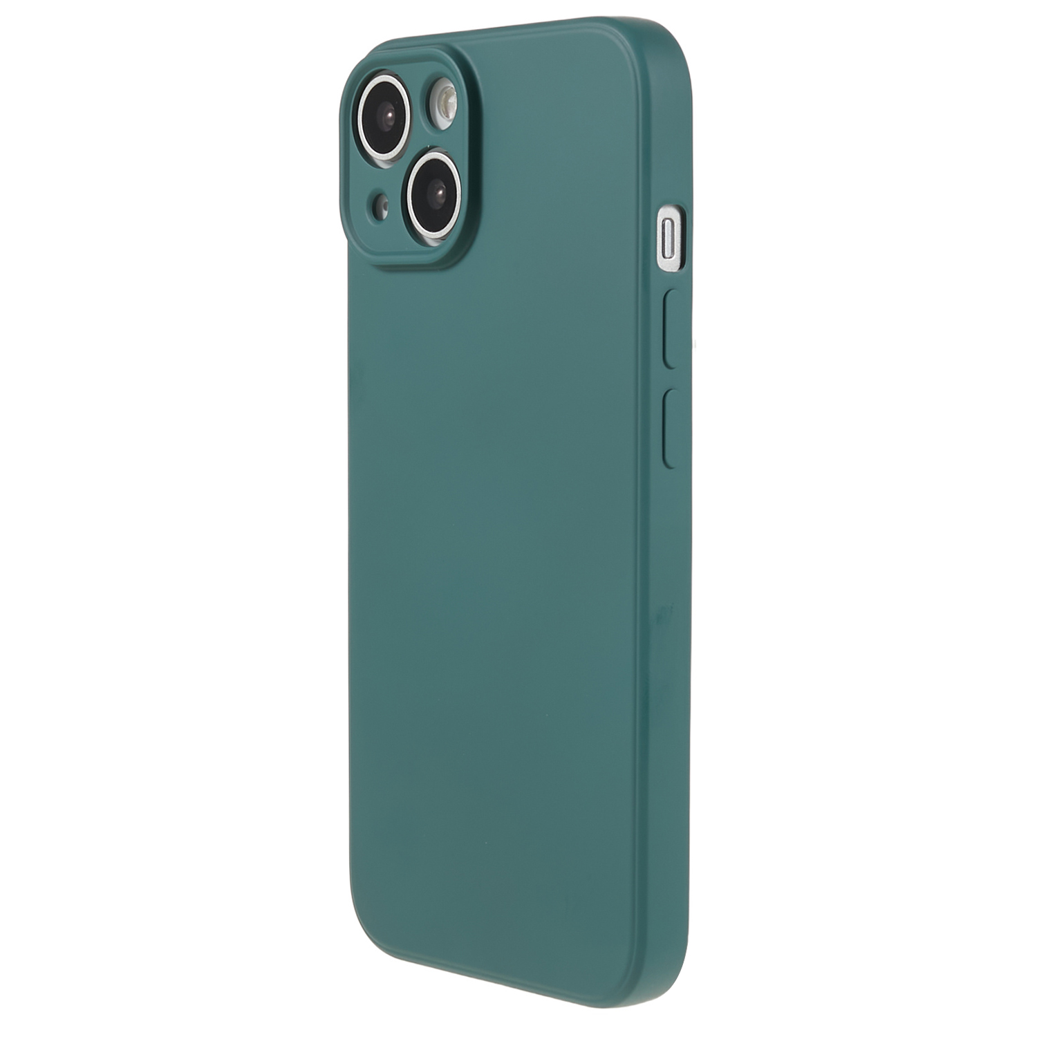 

Für Das Iphone 13 Mini Gummized TPU -hülle Faserfasern Kratzfeste Telefonabdeckung - Armeegrün, iPhone 13 mini