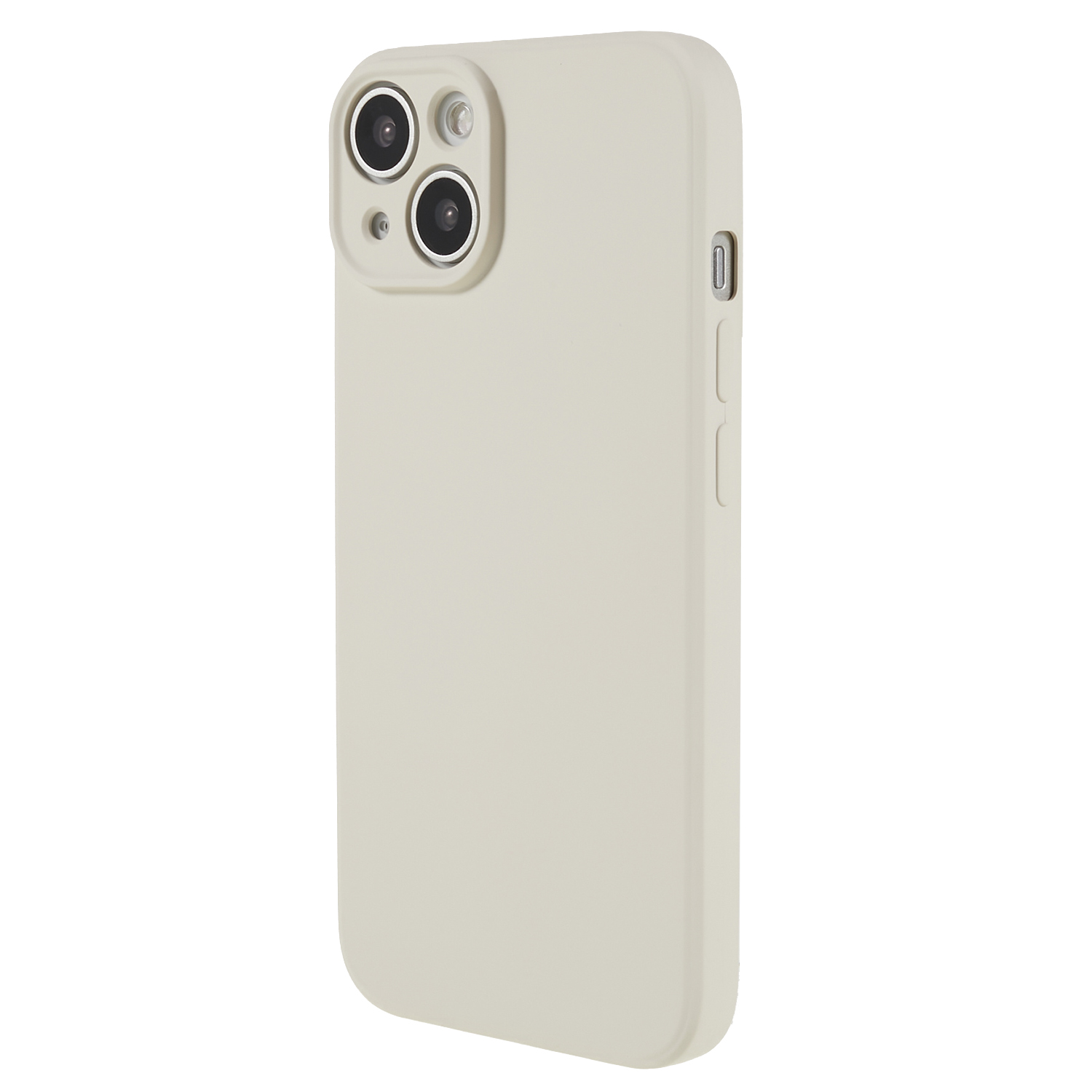 

Für Das Iphone 13 Mini Gummized TPU -hülle Faserfasern Kratzfeste Telefonabdeckung - Weiss, iPhone 13 mini
