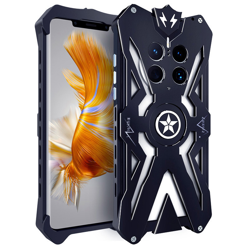 

Für Huawei Mate 50 Pro 4G Metal Phone Hülle Schockdichte Aluminium -legierungspanzerabdeckung, Huawei Mate 50 Pro 4G