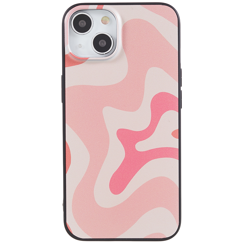 

Für Das Iphone 13 6,1 Zoll Soft TPU Anti-scratch-koffer-muster Druckphase Zurück - Unregelmäßiges Rosa, iPhone 13