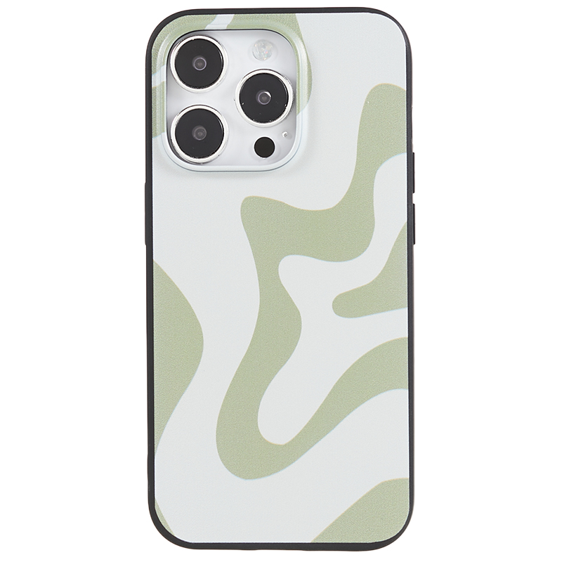 

Für Iphone 14 Pro Muster Soft TPU Hülle Impact Resistant Phone Deckung - Unregelmäßiges Grün, iPhone 14 Pro