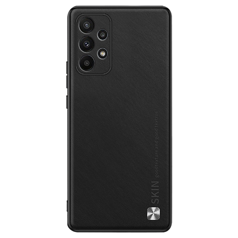 

Telefonabdeckung Für Samsung Galaxy A33 5G PU -leder -pc+tpu -hülle Mit Metalldekoration - Schwarz, Samsung Galaxy A33 5G