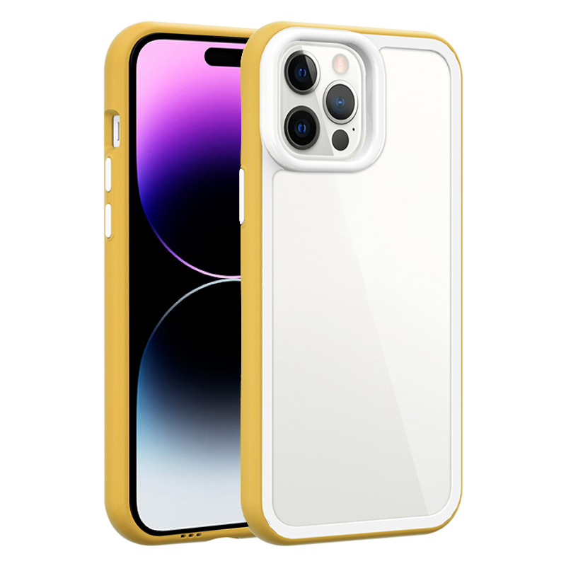 

Für Iphone 14 Pro Acryl Zurück - Gelb, iPhone 14 Pro