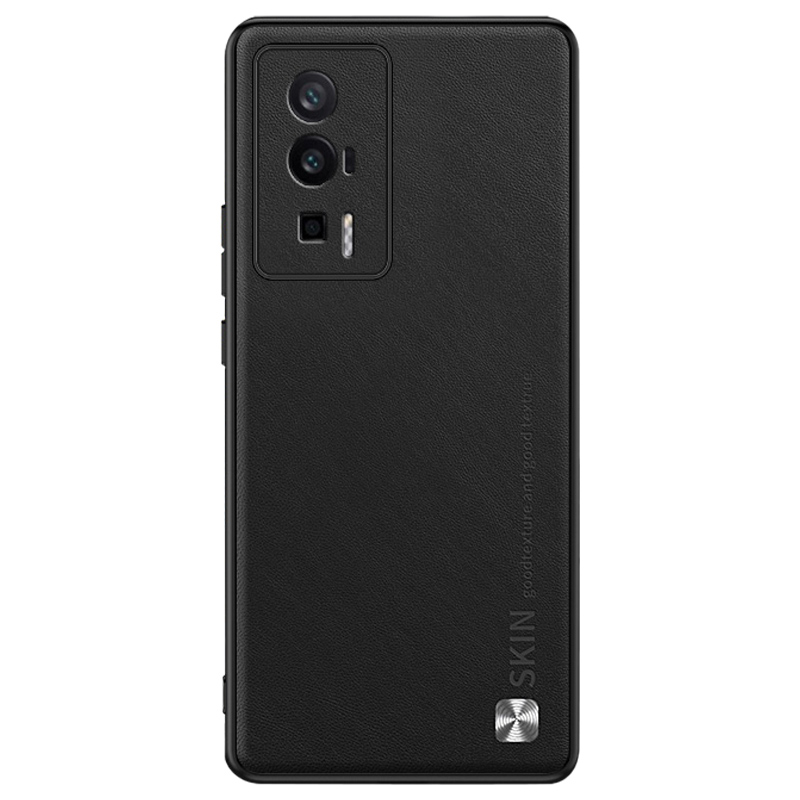 

Telefonschale Für Xiaomi Redmi K60 5G / K60 Pro 5g / Poco F5 Pro 5G Metall Decor PU Leder Beschichtete PC+TPU -hülle - Schwarz, Xiaomi Redmi K60 5G