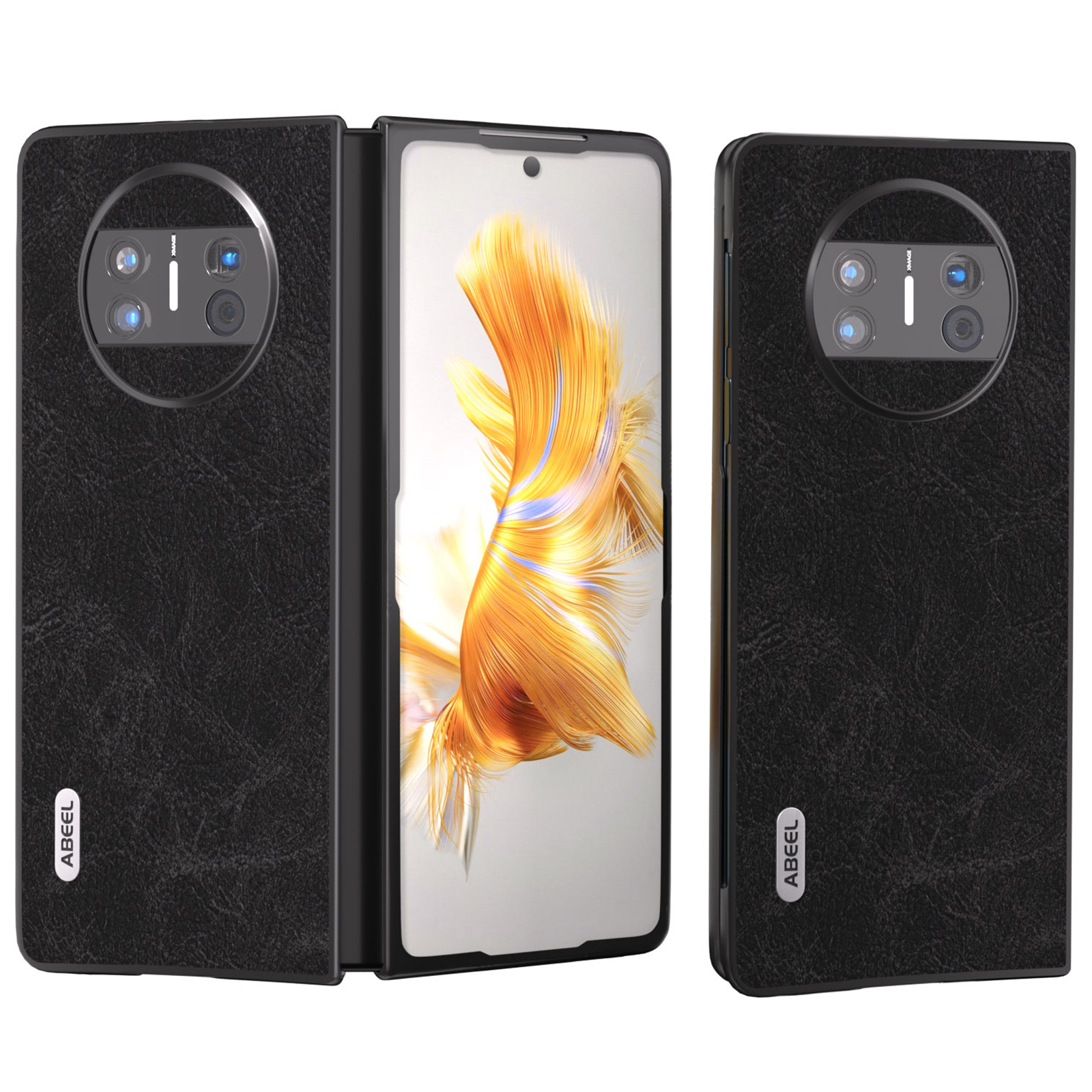 

Abeel Für Huawei Mate X3 5G Anti-drogen-telefonhülle Litchi Textur PU Lederschichtes Telefonabdeckung - Schwarz, Huawei Mate X3 5G