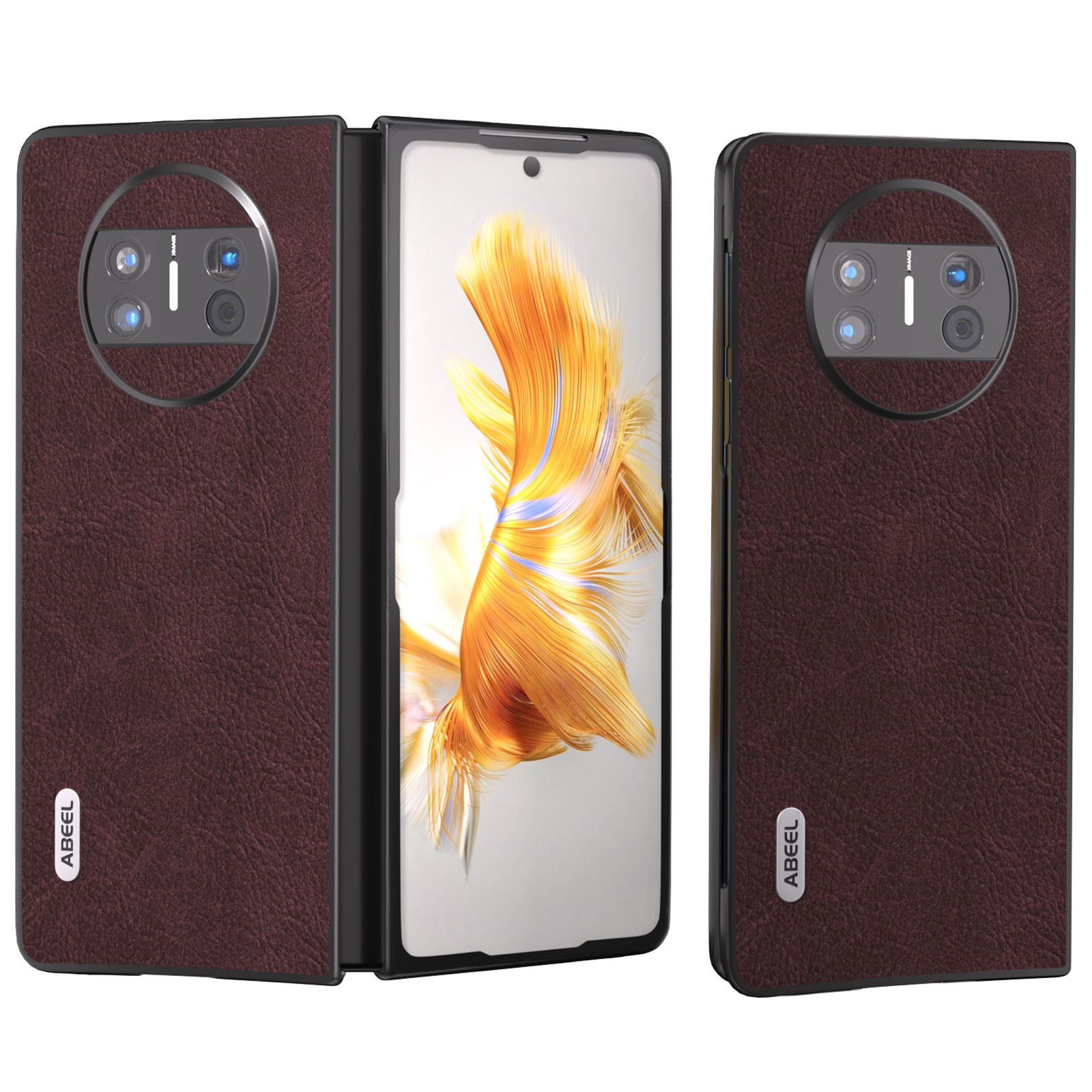 

Abeel Für Huawei Mate X3 5G Anti-drogen-telefonhülle Litchi Textur PU Lederschichtes Telefonabdeckung - Lila, Huawei Mate X3 5G