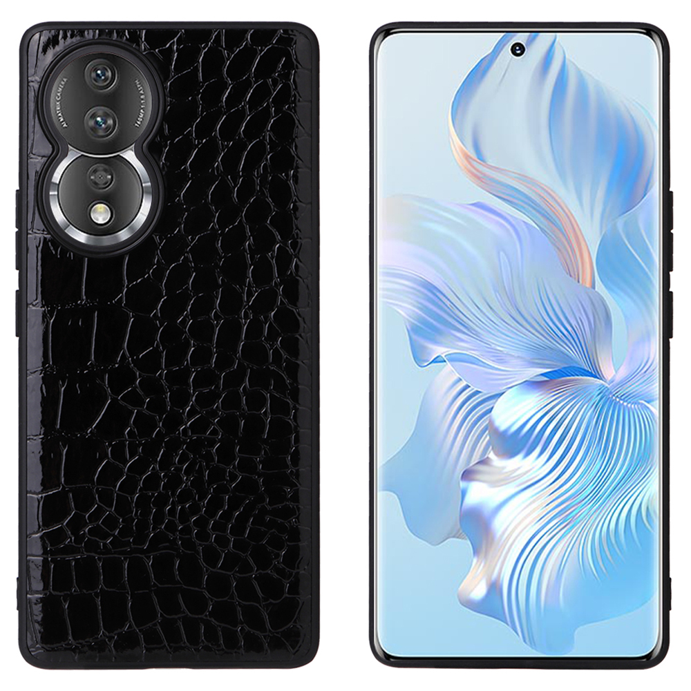 

Back Shell For Ehren 80 5G Präzise Ausschnitte Kameraschutz PU Leder Beschichtete PC+TPU -telefonabdeckung - Krokodilstruktur, Honor 80 5G