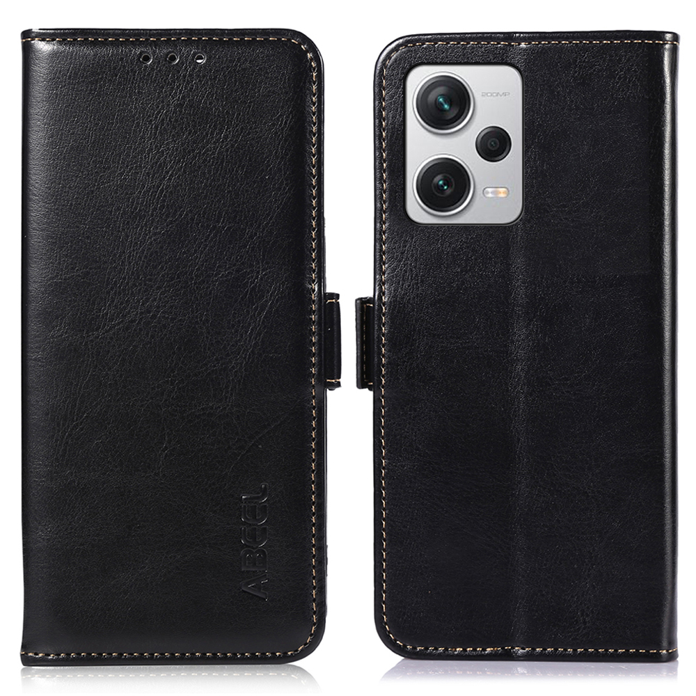 

Abel Für Xiaomi Redmi Note 12 Pro 5g / Poco X5 Pro 5G PU Leder Hülle Crazy Horse Textur Wallet Telefonabdeckung - Schwarz, Xiaomi Redmi Note 12 Pro Speed 5G