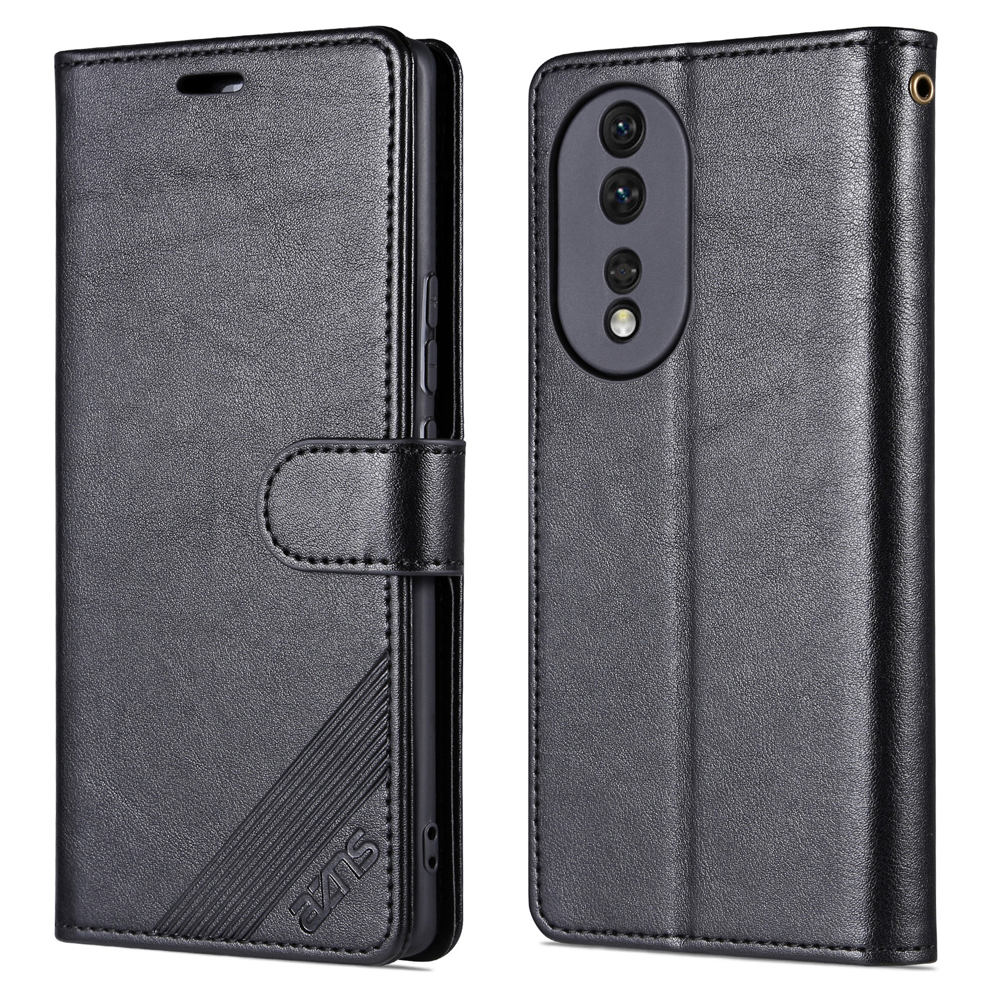 

AZNS Für Ehren 90 PU Leder -telefon Hülle Wallet Telefonabdeckung - Schwarz, Honor 90