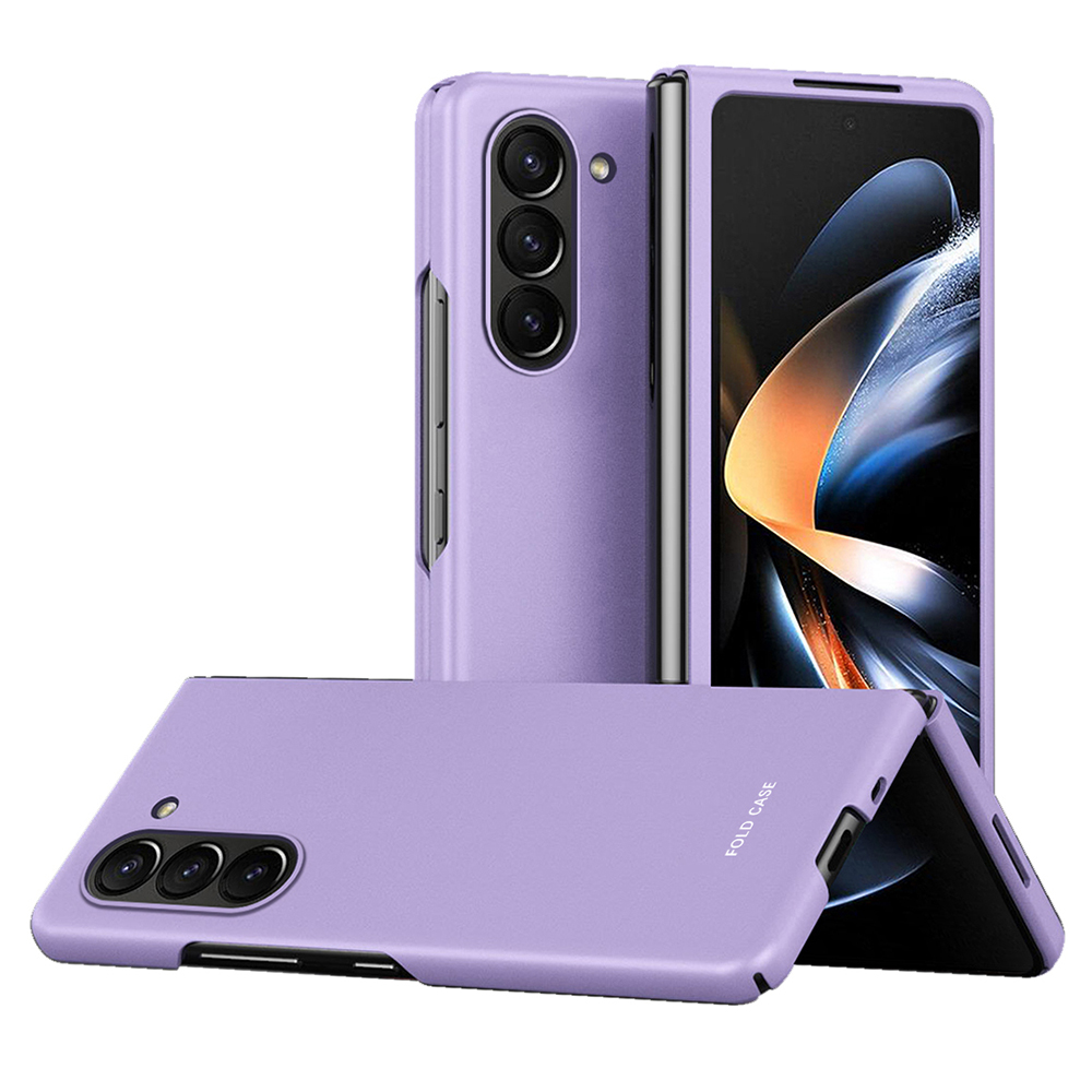 

Für Samsung Galaxy Z Fold5 5G Gummiziertes Hartpc-telefongehäuse Hauttouch Schockdcoverabdeckung - Lila, Galaxy Z Fold5 5G