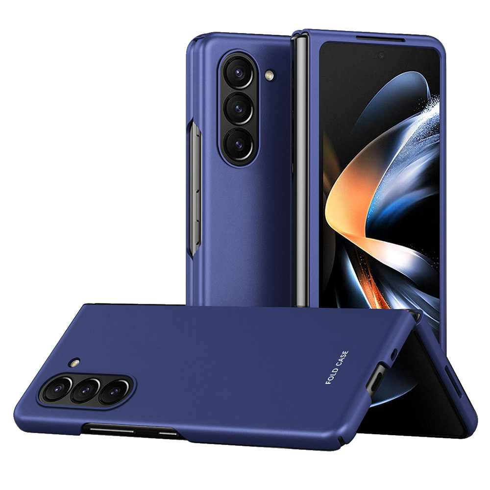 

Für Samsung Galaxy Z Fold5 5G Gummiziertes Hartpc-telefongehäuse Hauttouch Schockdcoverabdeckung - Saphir, Galaxy Z Fold5 5G
