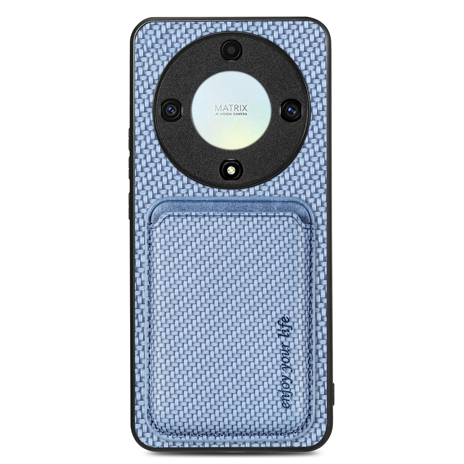 

Für Ehre X9a 5g / Magic5 Lite 5G Magnetic Card Halter Abnehmbare Telefonhülle Lederbeschichteter PC+TPU -abdeckung - Blau, Honor X9a 5G