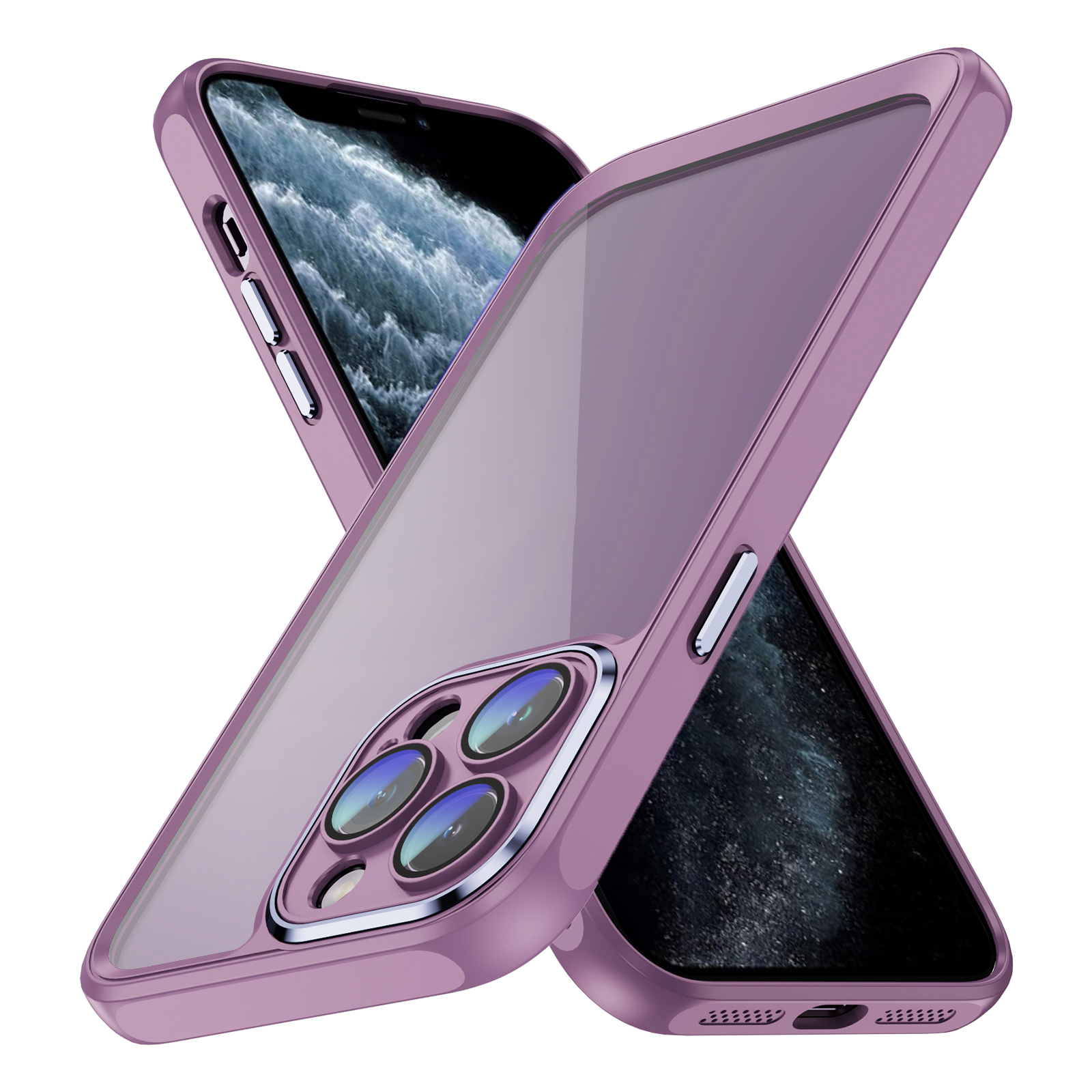 

Für Iphone 11 Pro Transparenz Acryl Zurück - Helles Lila, iPhone 11 Pro