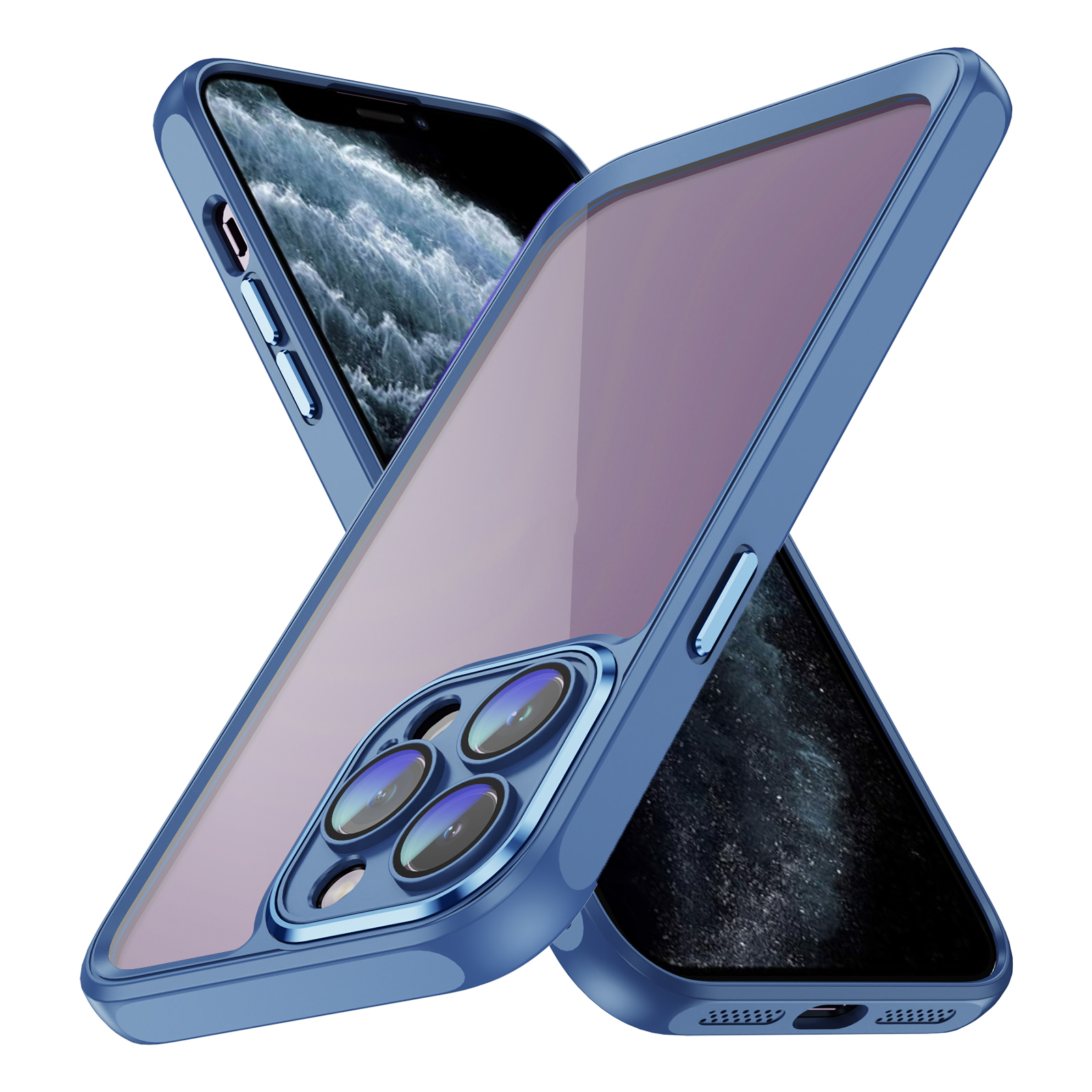

Für Iphone 11 Pro Transparenz Acryl Zurück - Blau, iPhone 11 Pro