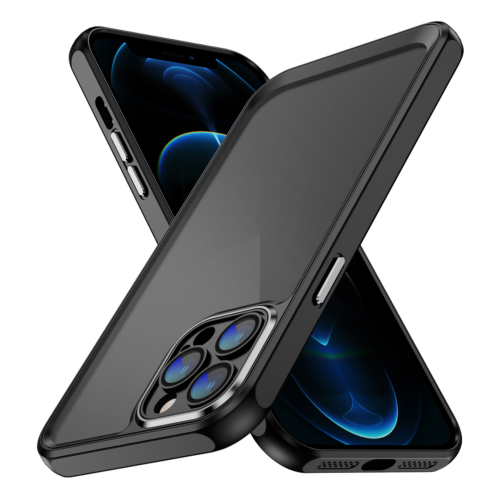 

Für Iphone 12 Pro Acryl Zurück - Schwarz, iPhone 12 Pro