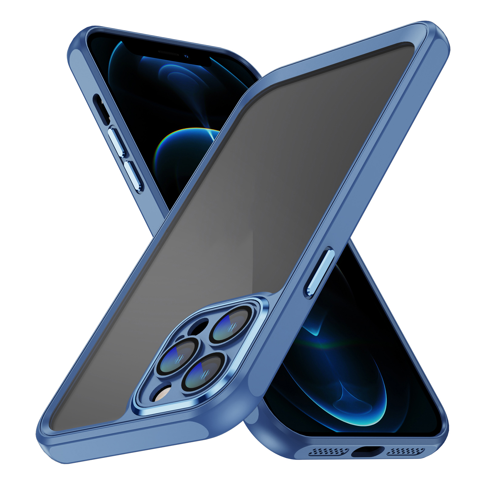 

Für Iphone 12 Pro Acryl Zurück - Blau, iPhone 12 Pro