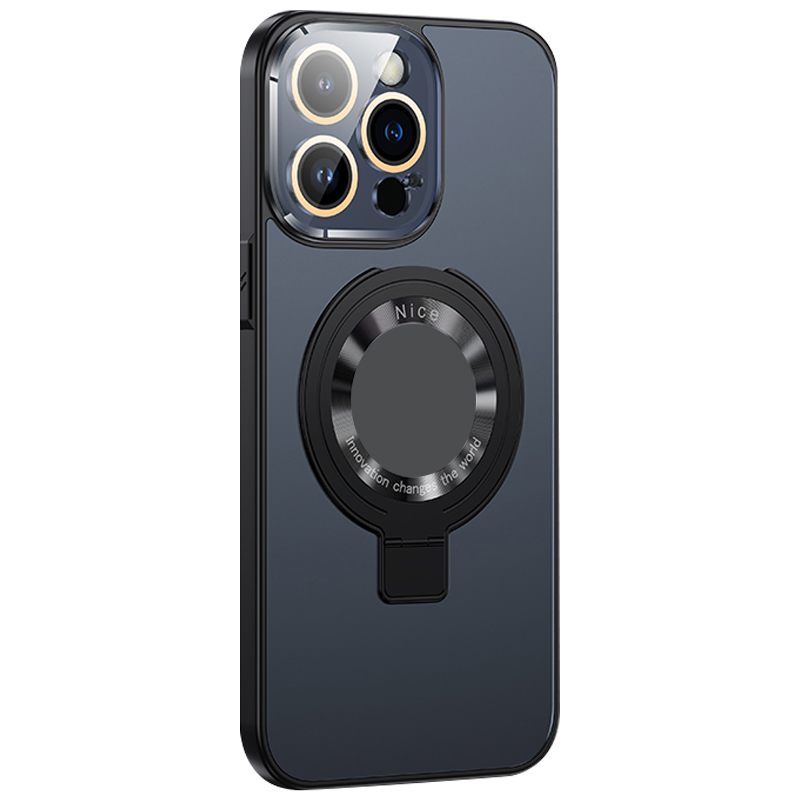 

Kickstand -hülle Für Iphone 14 Pro Kompatibel Mit Magsafe Logo Ansicht Ausschnitt 2,0 mm Dicker PC+TPU -telefonabdeckung - Schwarz, iPhone 14 Pro