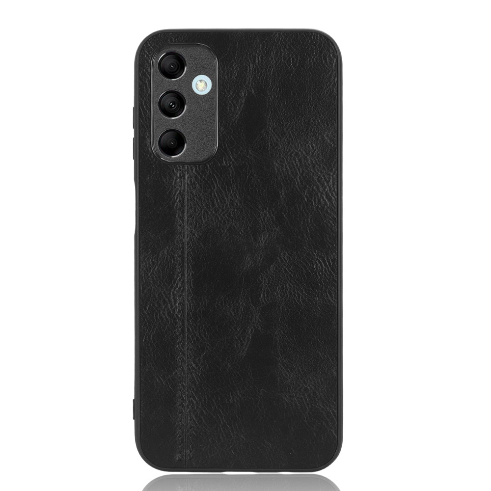 

Für Samsung Galaxy M14 5G Lederbeschichtete TPU+PC Phone Hülle Kuhspannungstruktur Anti-kratzer-abdeckung - Schwarz, Galaxy M14 5G