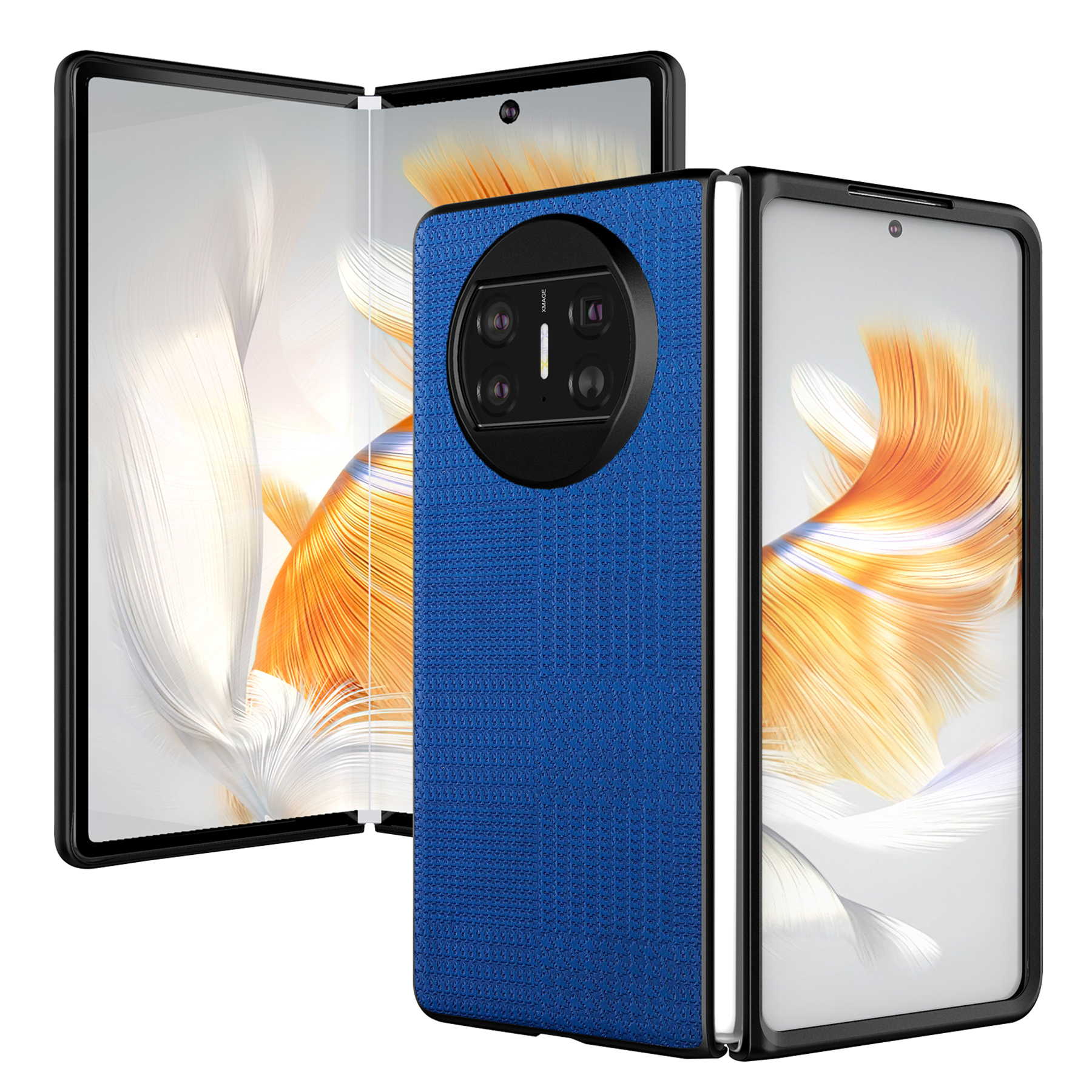 

VILI TH -serie Für Huawei Mate X3 5G Schockdcood -hülle PU -lederbeschichtete PC+TPU -handyabdeckung - Blau, Huawei Mate X3 5G
