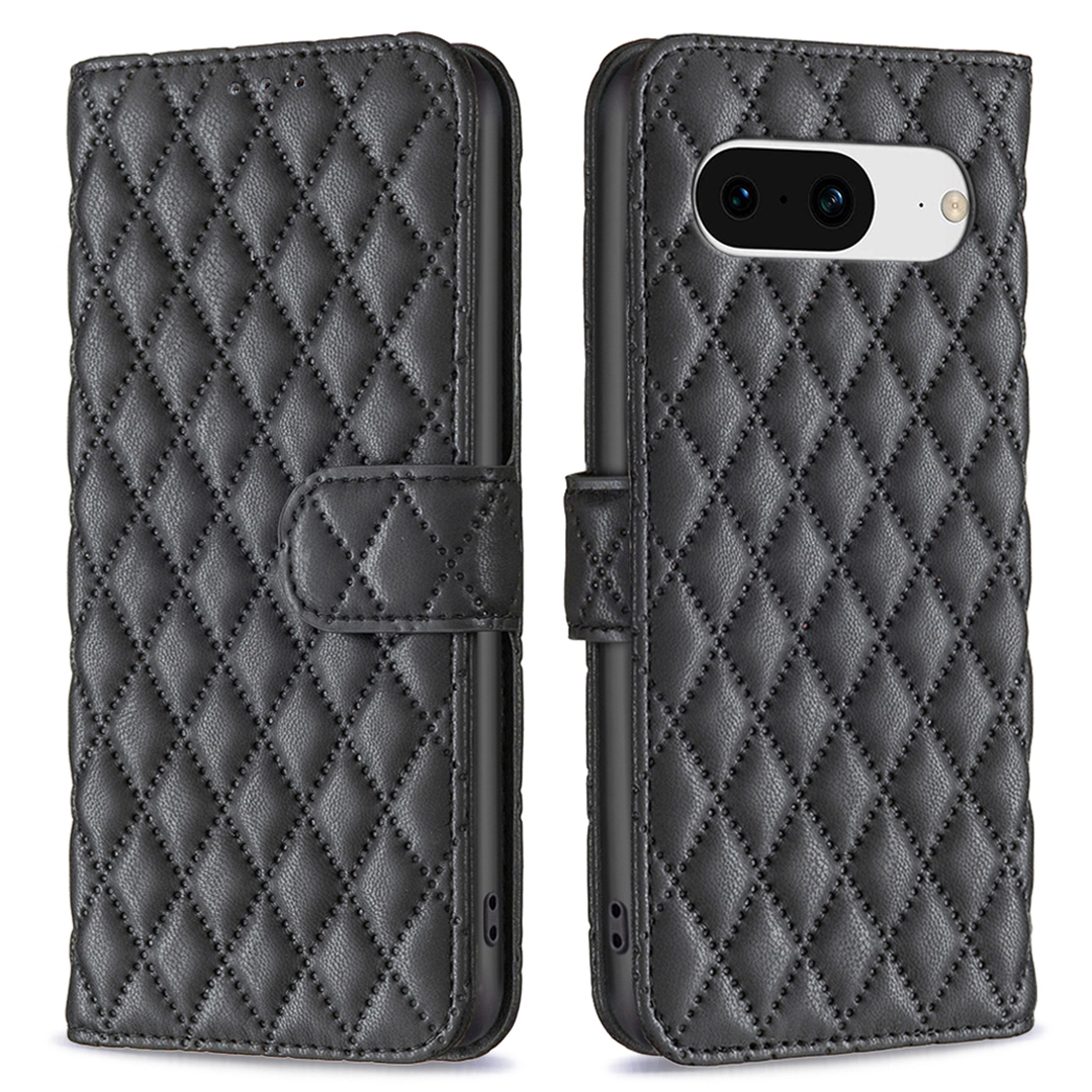 

Binfen Color BF Style-14 Für Google Pixel 8 Wallet Phone Case Eingeprägte Pu-leder-ständer Cover - Schwarz, Google Pixel 8