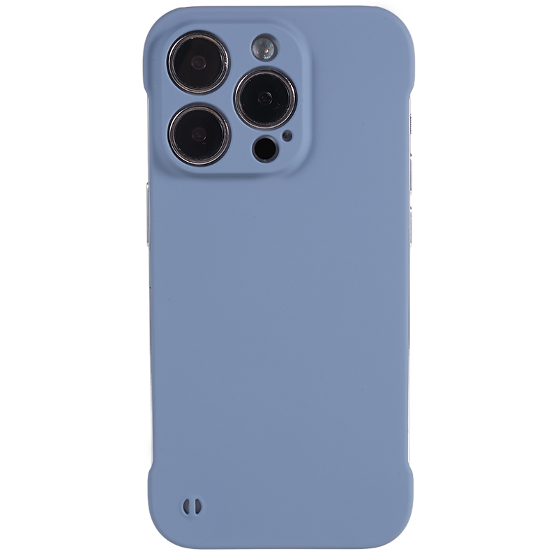 

Für Iphone 13 Pro Max Gummized PC Phone Case Frameless Wärme Dissipation Haut-touch-abdeckung - Lavendelgrau, iPhone 13 Pro Max