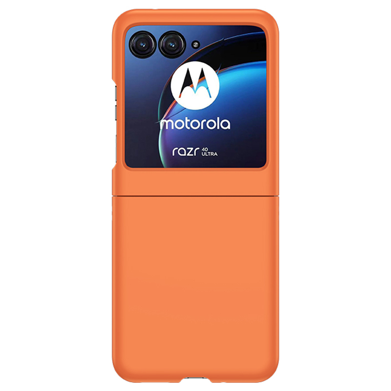 

Für Motorola Razr 40 Ultra 5G Hard PC Phone Case Ultra-dünne Haut-touch-rückdecke - Orange, Motorola Razr 40 Ultra 5G