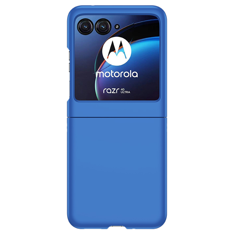 

Für Motorola Razr 40 Ultra 5G Hard PC Phone Case Ultra-dünne Haut-touch-rückdecke - Dunkelblau, Motorola Razr 40 Ultra 5G