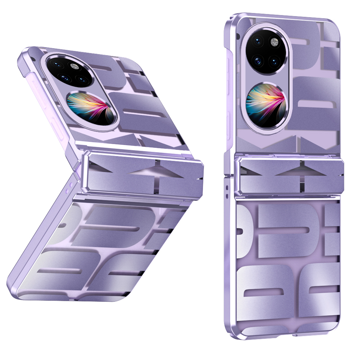 

Für Huawei P50 Pocket Mobile Phone Case Anti-scratch-elektroplating-hard-pc-abdeckung - Lila, Huawei P50 Pocket