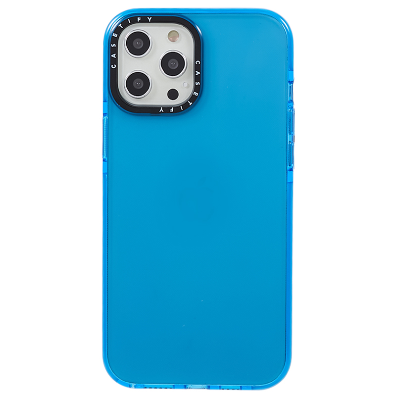 

PC+TPU -telefonhülle Für Iphone 12 / 12 Pro 6,1 Zoll Transparentes Dropschutz -rückschutzabdeckung - Transparent Blau, iPhone 12
