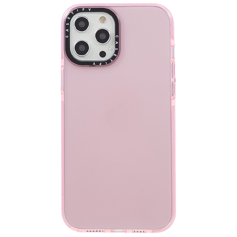 

PC+TPU -telefonhülle Für Iphone 12 / 12 Pro 6,1 Zoll Transparentes Dropschutz -rückschutzabdeckung - Transparentes Rosa, iPhone 12